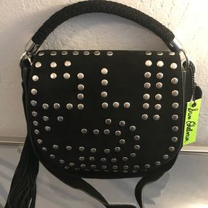 Sam Edelman Black Suede Heidi Satchel New with Tag